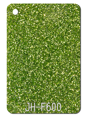 10MM Kalın Elma Yeşil Glitter Akrilik Levhalar Ev Küpe Işık Dekoru