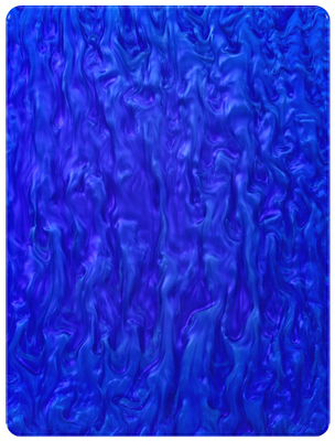 Sanat El Sanatları Dekor için 1/8 &quot;Kraliyet Mavi Ebru Dökme İnci Akrilik Levhalar