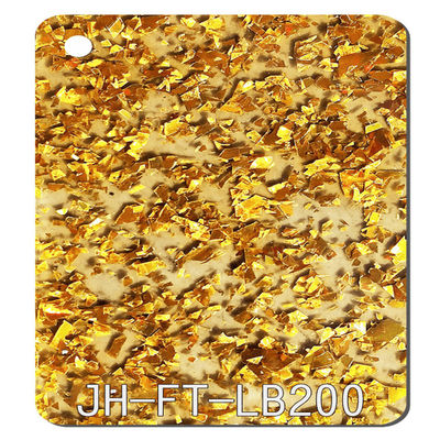 Tıknaz Şeffaf Altın Parıltılı Akrilik Levhalar 4x8 1.2g/cm3 Pleksiglas Boyuta Göre Kesilmiş